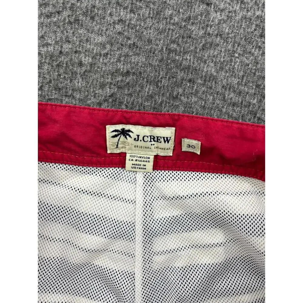 J.Crew Men's Board Shorts with Navy‎ and White Stripes Size Small